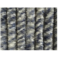 Arisol Flauschvorhang, 56x205cm, weiß/grau/blau meliert