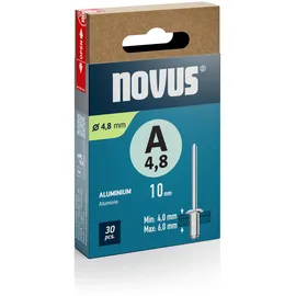 Novus Blindnieten Ø 4,8 mm 10 mm Länge 30 Stück
