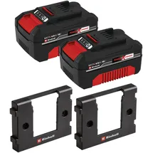 Einhell Power X Change Plus 18V 2 x 4,0 Ah + 2 x Wandhalterung
