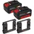 18V 2 x 4,0 Ah + 2 x Wandhalterung