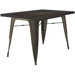 Tolix Tisch | Rost | B:T:H 120 x 60 x 78 cm | Industrie Tisch, Retrotisch, Industrial Tisch