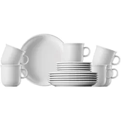 Kaffeeset 18-tlg. mit Bechern - THOMAS TREND - Dekor Weiß - 1 Set