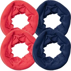 Loop Multifunktionstücher 4er Set | Blau/Rot navyblau|ROT ONE SIZE