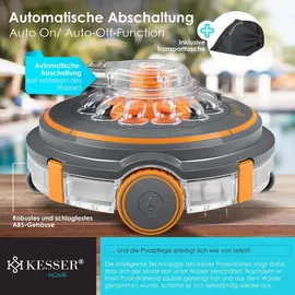 Kesser Poolroboter Aqua-9000 Anthrazit/Orange inkl. Transporttasche