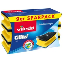 Vileda Topfreiniger, Schaum, Blau, 9er Pack