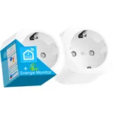 Echos Smart WLAN Steckdose 2er Pack 16A m. Energie Monitor