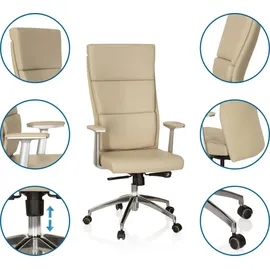HJH Office MONZA 20 Leder Beige