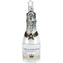 Christbaumschmuck Glas Champagner Sektflasche Weihnachtskugeln Weihnachtsbaum