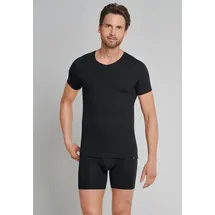 SCHIESSER Unterhemd T-shirt V-Ausschnitt schwarz 7