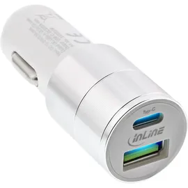 InLine USB KFZ Ladegerät Quick Charge 3.0 12/24V DC 36 W weiß