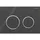 Geberit Omega20 Betätigungsplatte schwarz/glanzverchromt/schwarz (115.085.KM.1)