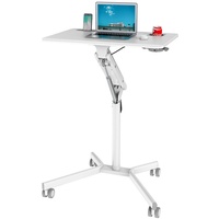 Sitz-Steh Laptoptisch Stehschreibtisch Tisch höhenverstellbar rollbar hjh OFFICE
