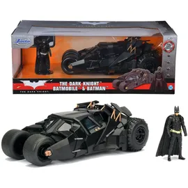 Jada 253215005 - Batmobil schwarz/weiß 1:24