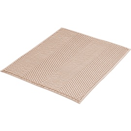 Kleine Wolke Badteppich »Zigzag«, 50x60 cm, Sandbeige