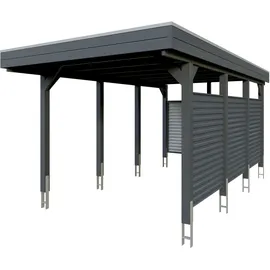 SKANHOLZ Friesland Hybrid Set 11 3,14 x 5,55 m anthrazit inkl. Rück- und Seitenwände