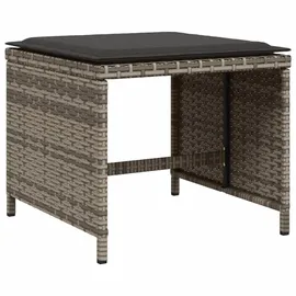 vidaXL Garten-Essgruppe 9-tlg. Grau