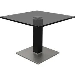 Beistelltisch EVE COLLECTION, schwarz (anthr, silb), Tische, stufenlos höhenverstellbar per Hydro-Lift, auf Rollen