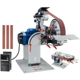 Vevor Bandschleifmaschine, 72 x 2 Zoll Bandpolierer mit variabler Geschwindigkeit und VFD, 1500 W Messerschärfer mit 3 Schleifformen und 3 Schleifbändern für die Metallbearbeitung, kompatibel mit 72"- 82 x 50,8 mm Bändern