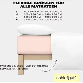 schlafgut Easy Jersey 120 x 200 - 130 x 200 cm red light