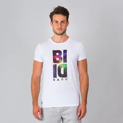 Demba Lifestyle Tee - white/ neon XS