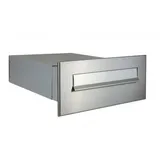 BV-Serie Edelstahl Mauerdurchwurf Briefkasten - Tiefe 39 - 62 cm