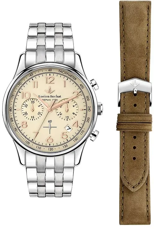 Lucien Rochat Uhren-Set inkl. Wechselarmband Montreux R0473615003 - silber