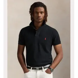 Ralph Lauren Piqué-Poloshirt schwarz M