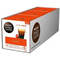 NESCAFÉ Dolce Gusto Lungo Kaffeekapseln 100% Arabica Bohnen Feine Crema 3er Pack