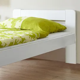 MID.YOU Kinderbett Bert 100 x 200 cm Kiefer massiv weiß