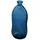 Atmosphera - Vase Dame Jeanne - recyceltes Glas - sturmblau H 51 cm - Blau