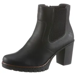 Stiefelette, Boots, Chelsea-Stiefelette, Blockabsatz, in elegantem Look, Gr. 42, schwarz, , 72581105-42