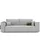 GREKPOL Schlafsofa mit Bettkasten 240x105 - Cord Hellgrau Sofa mit schlaffunktion - Couch mit Schlaffunktion - Sofa 3 Sitzer - Wohnzimmer Couch - Schlafcouch