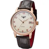 Elysee Herrenuhr Vintage Master Automatic 40 5 ATM Herren Datumsanzeige Rosegold 80559, 80560, 80595, 80562, 80558, 80596