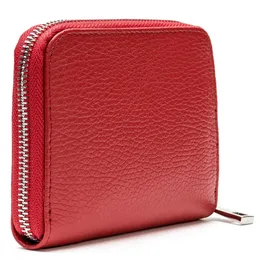 Lazarotti Milano Leather Geldbörse Leder 13,5 cm red