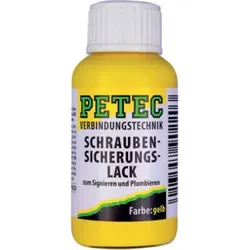 PETEC Schraubensicherungslack gelb, 20ml