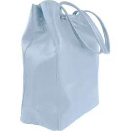 toscanto Shopper Leder Hellblau