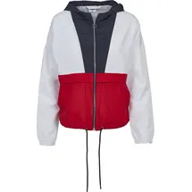 URBAN CLASSICS 3-tone Oversize Parka Navy / White / Red M