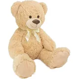 Brubaker XXL Teddybär 100 cm - Beige - Stofftier Plüschtier Kuscheltier