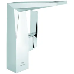 Einhand-Waschtischbatterie Allure Brilliant 24345, L-Size, Einlochmontage, glatter Körper, chrom