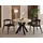 WFL GROUP Runder Esstisch 90 x 77 x 90 cm braun