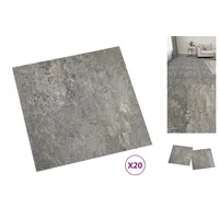 VidaXL PVC-Fliesen Selbstklebend 20 Stk. 1,86 m2 Grau
