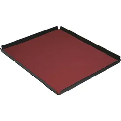 Stil Casa Stil Haus, set 6 Tabletts für Hotelzimmer, Innenraum aus Polyurethan gepaart, 29x35 cm, Farbe bordeaux.