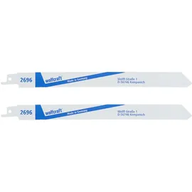 WOLFCRAFT Säbelsägeblatt Blech Stahl Rohre 1,5-4 mm 2 Stück
