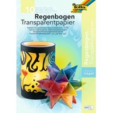 Folia Transparentpapier folia Regenbogen-Transparentpapiermappe, 230 x 320 mm