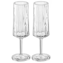 Koziol CLUB No. 14 Super-Sektglas 100 ml, 2er Set unzerbrechlich 4429535 , 1 Set = 2 Gläser