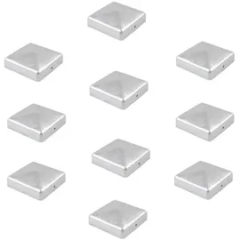 Holmwerk 10x Pfostenkappe Verzinkt Pyramide Abdeckkappe Für Pfosten 9x9cm