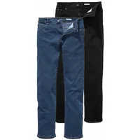 Arizona Stretch-Jeans »John«, (Packung, 2 tlg.), gerade Beinform, niedrige Leibhöhe, mit Five-Pocket-Konfiguration Arizona black und blue stone