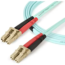 Startech 450FBLCLC1 OM4 Duplex Multimode Glasfaserkabel, 1 m Türkis