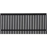 Plus Holz Vorgartenzaun Sendai Nadelholz Schwarz 180 cm x 80 cm