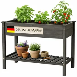 BestLivings Hochbeet 85 x 45 x 81 cm Grau